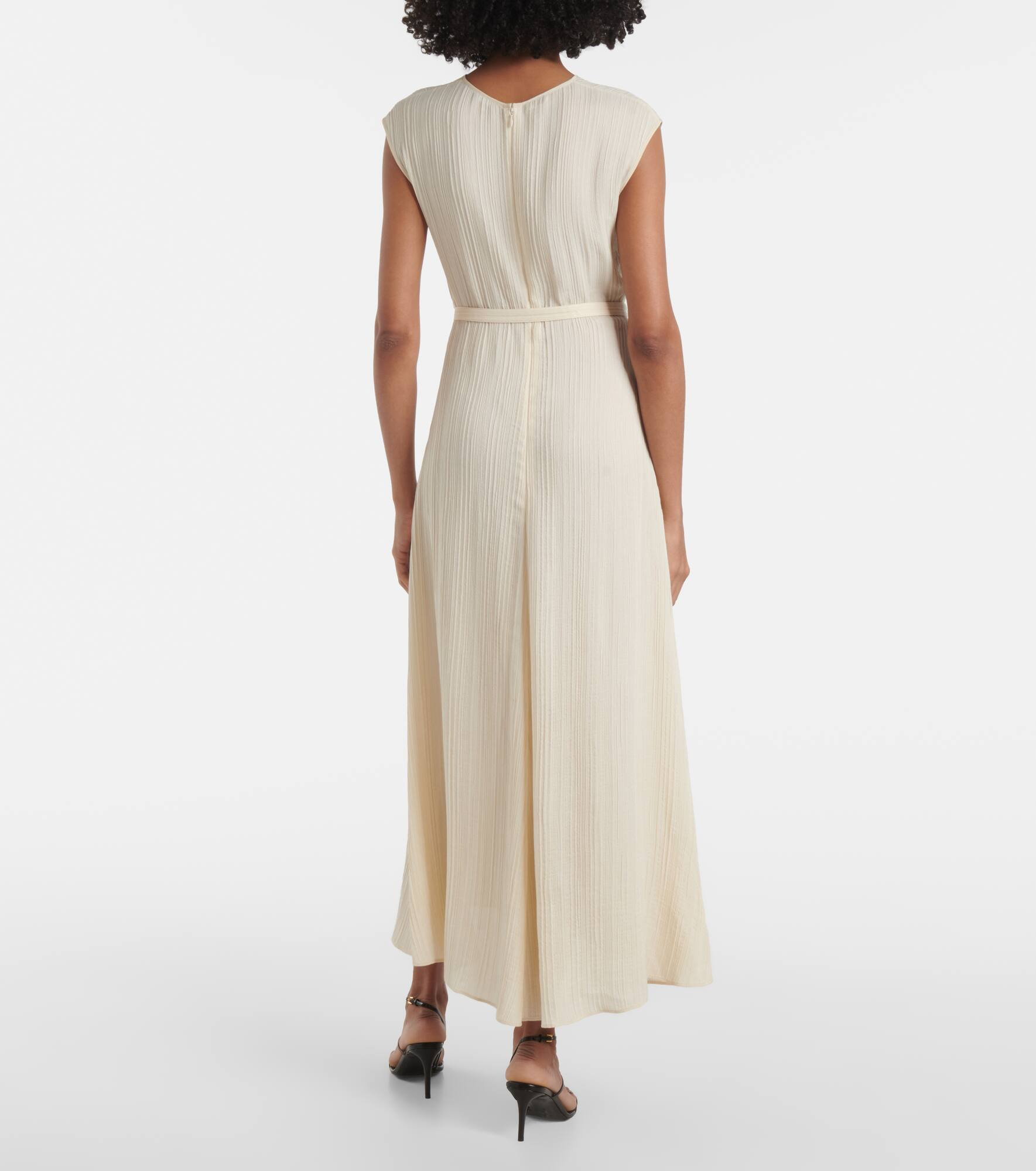 Garnier pleated jacquard midi dress - 3
