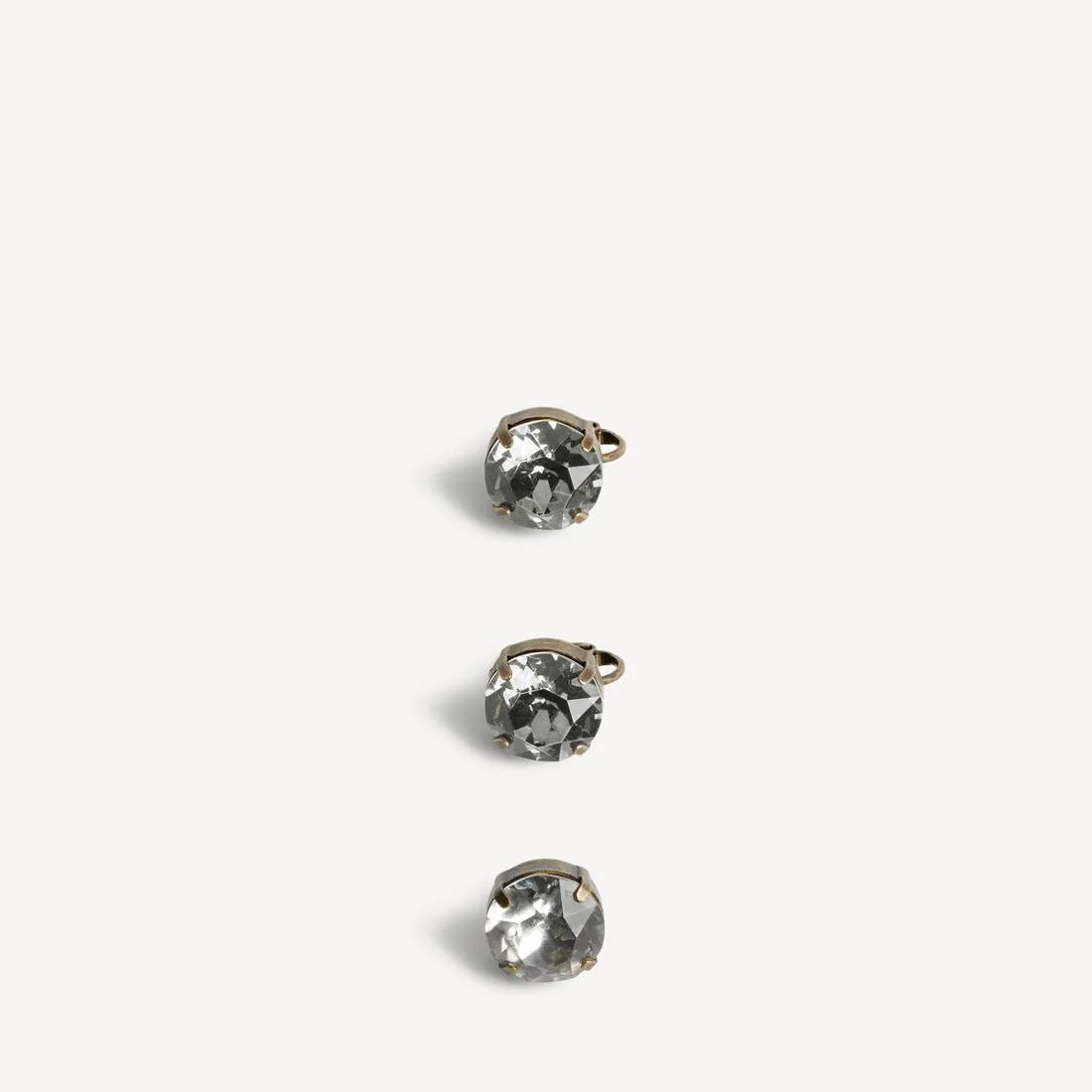 Women's Gala Earrings Set in Dark Gold/crystal - 1