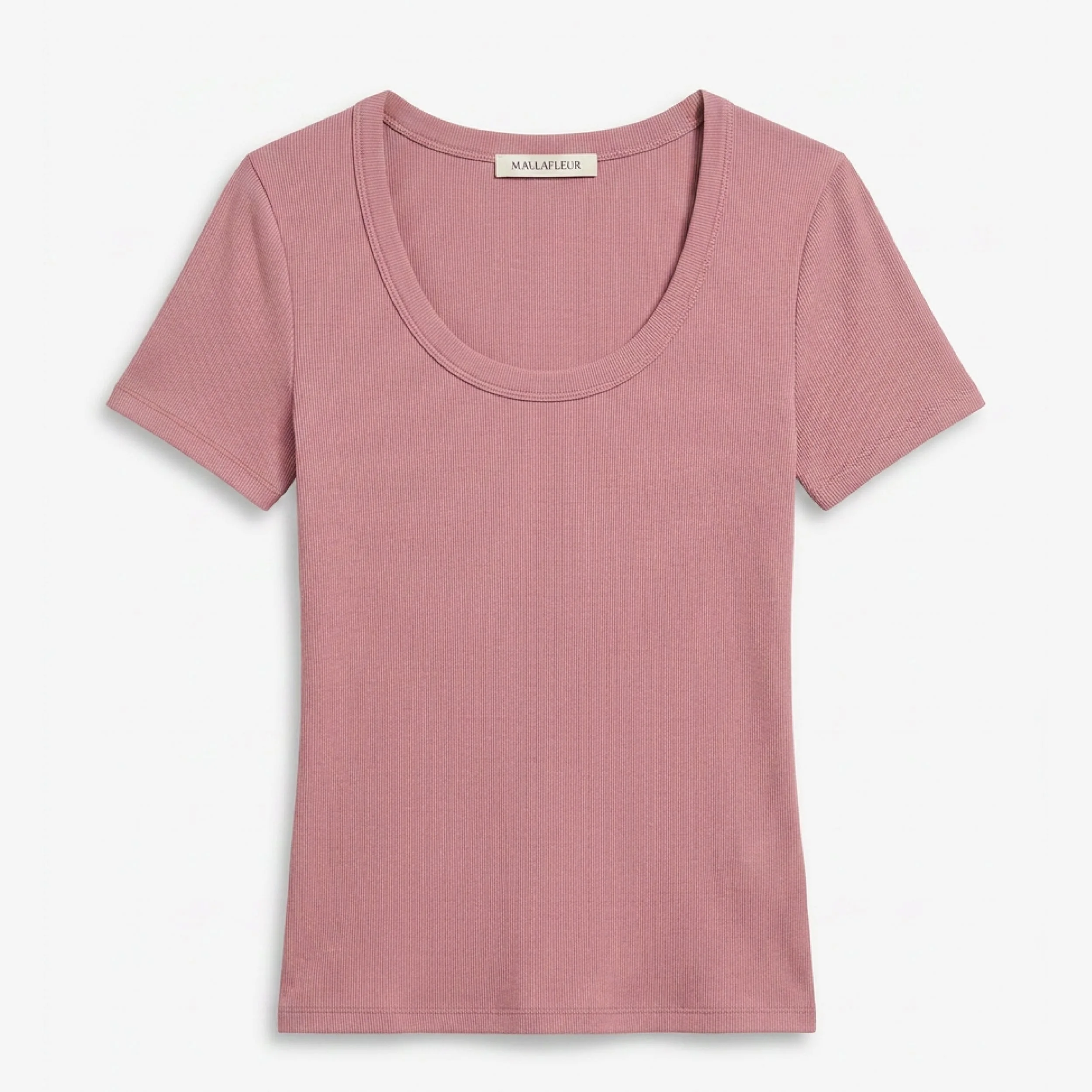 Avi Scoopneck T-Shirt - Ribbed Pima Cotton - 1