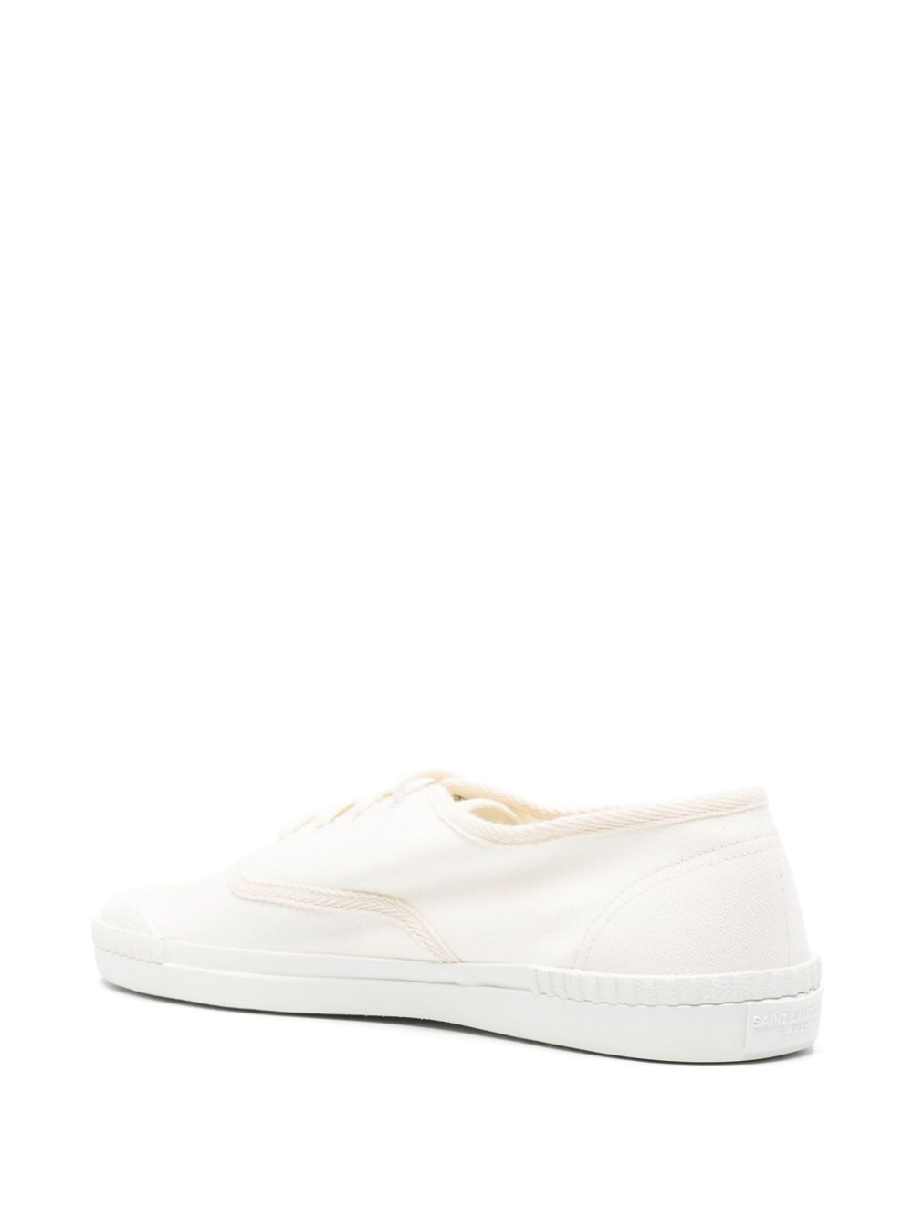 lace-up canvas sneakers - 3