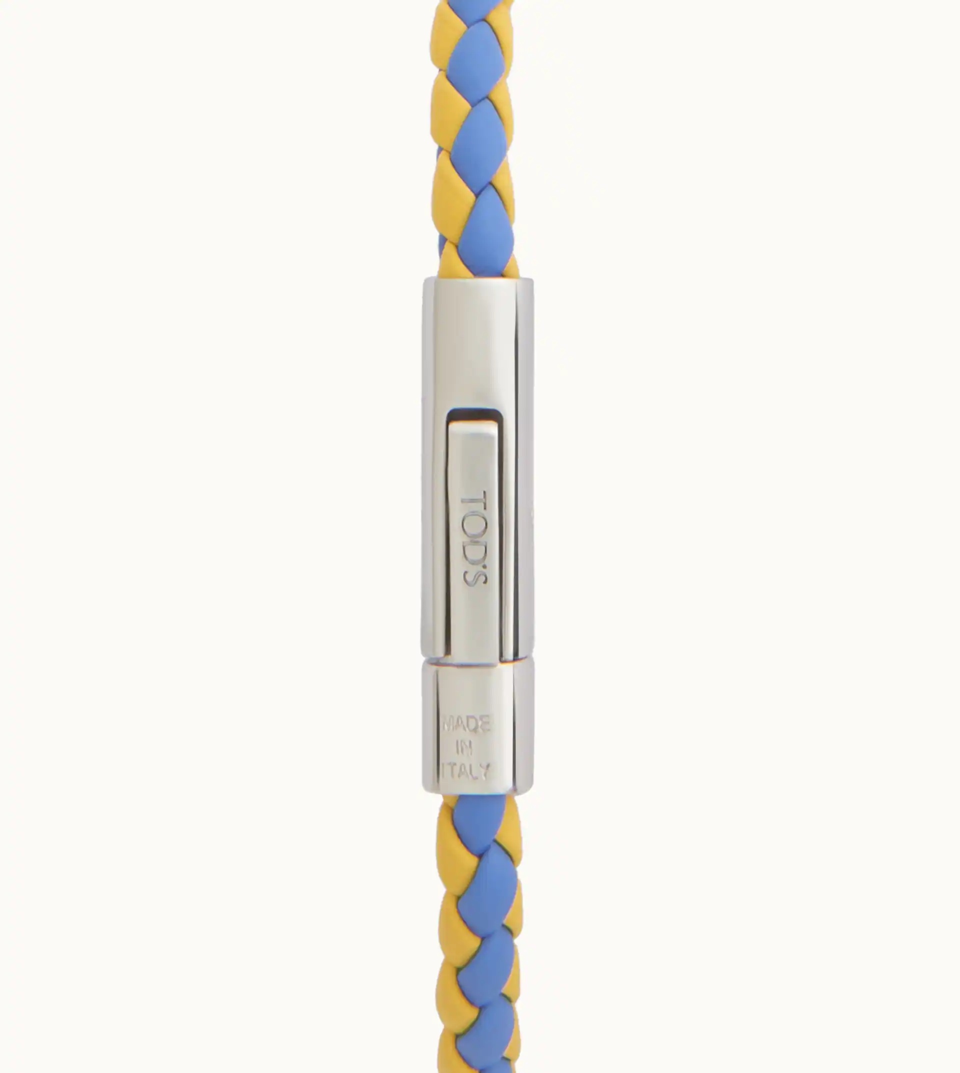 MYCOLORS BRACELET IN LEATHER - BLUE, YELLOW - 2