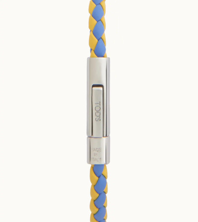 Tod's MYCOLORS BRACELET IN LEATHER - BLUE, YELLOW outlook
