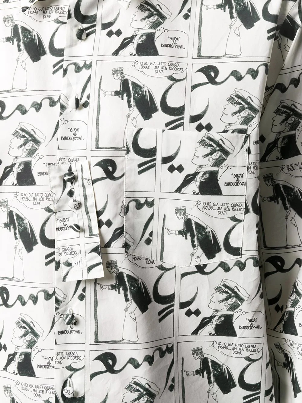 comic-print cotton shirt - 5