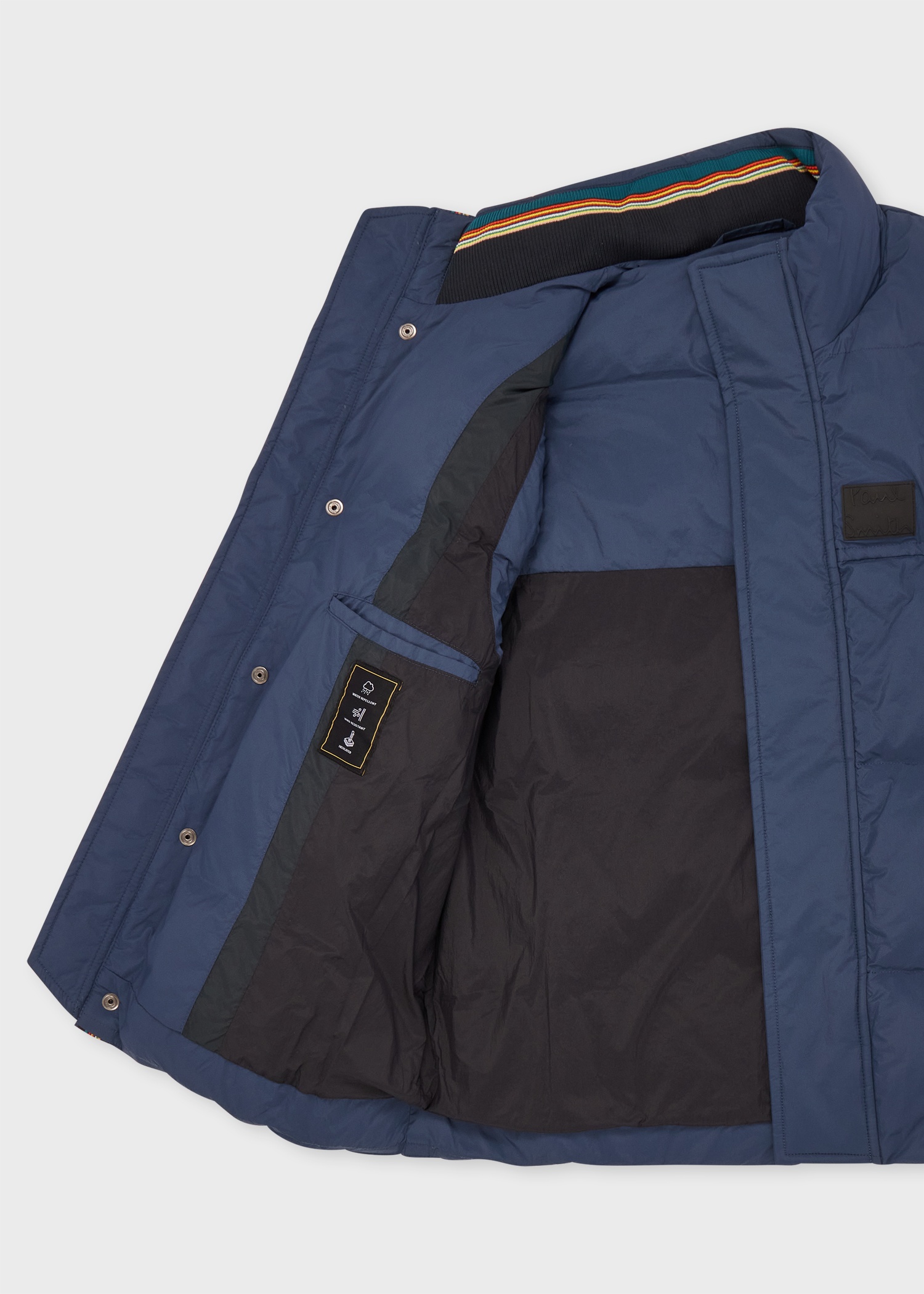 Mid Blue Water-Repellent Down Gilet - 4