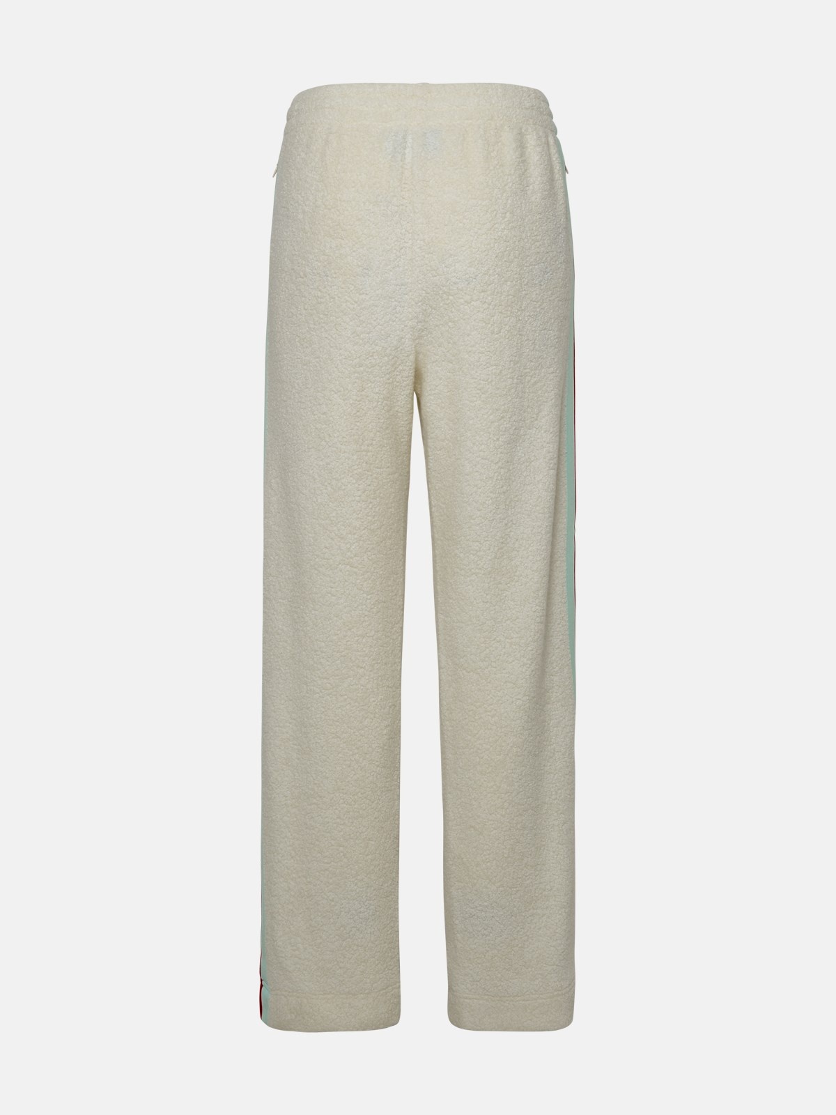 IVORY CASHMERE BLEND PANTS - 3