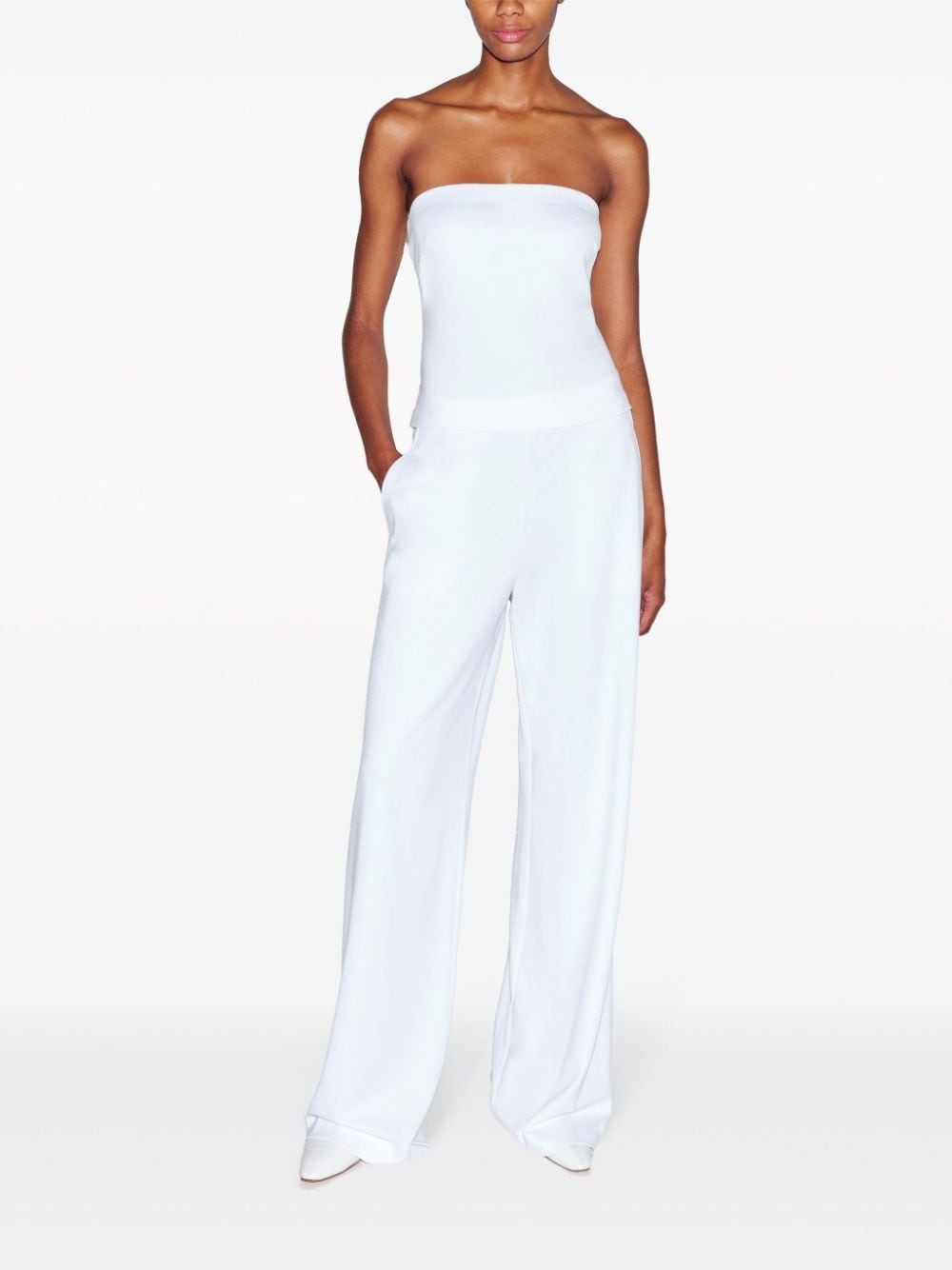 strapless jersey top - 5