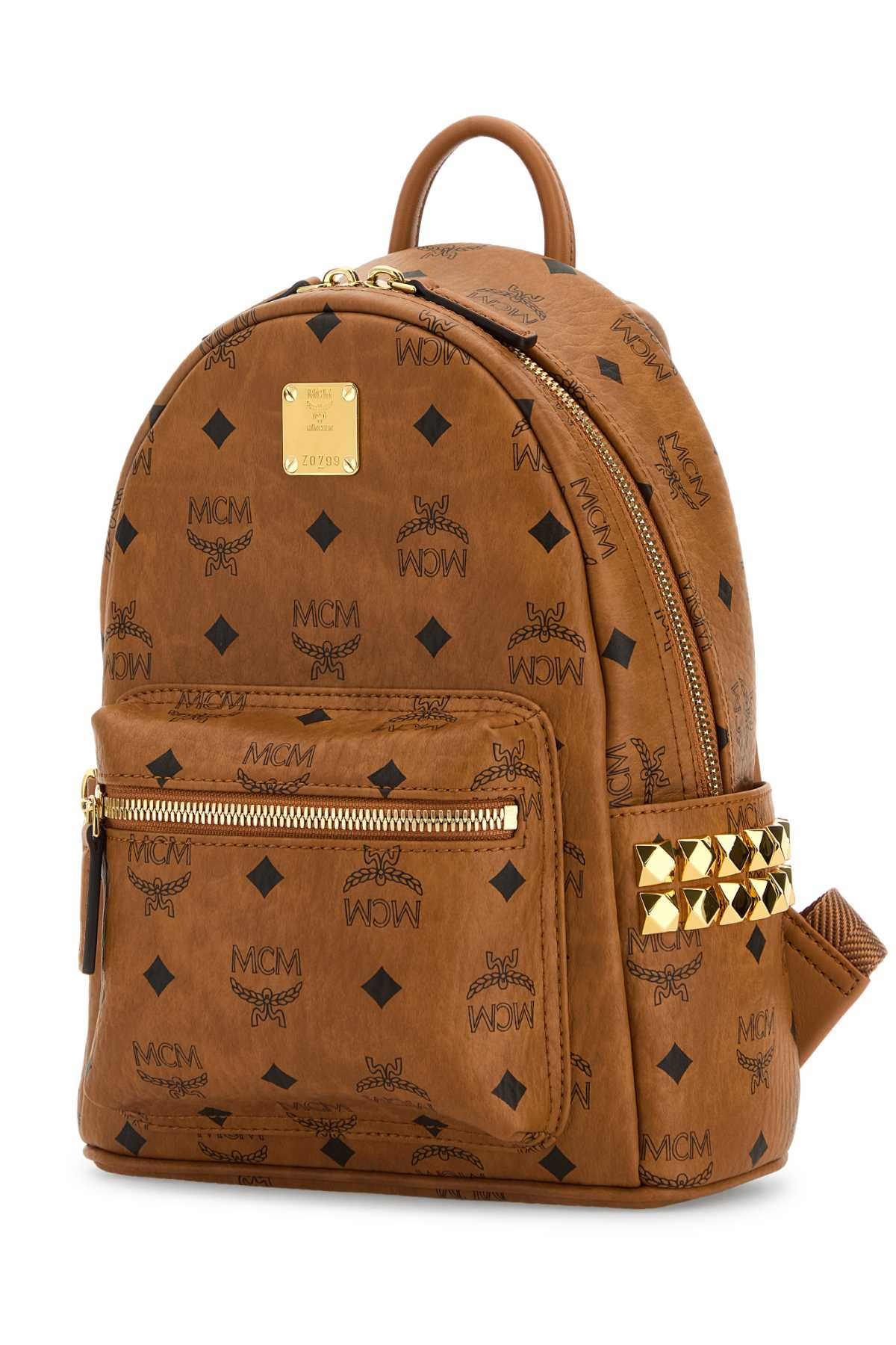 Mcm Women Printed Canvas Mini Stark Backpack - 2