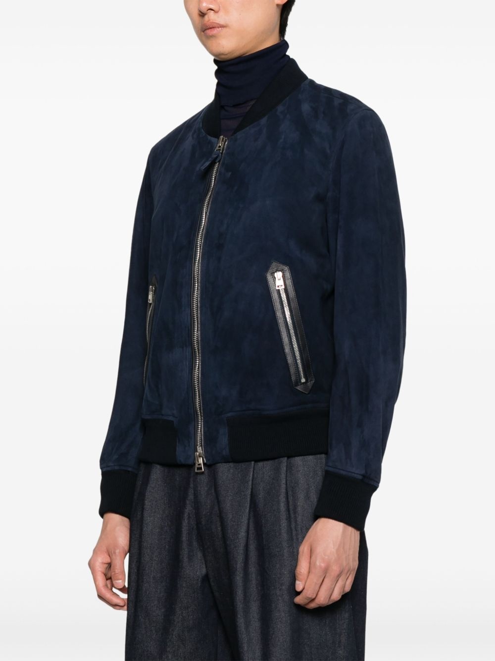 leather bomber jacket - 3