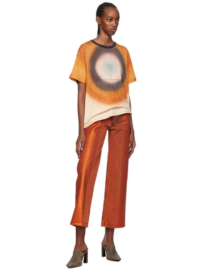 ECKHAUS LATTA Orange Lapped T-Shirt outlook