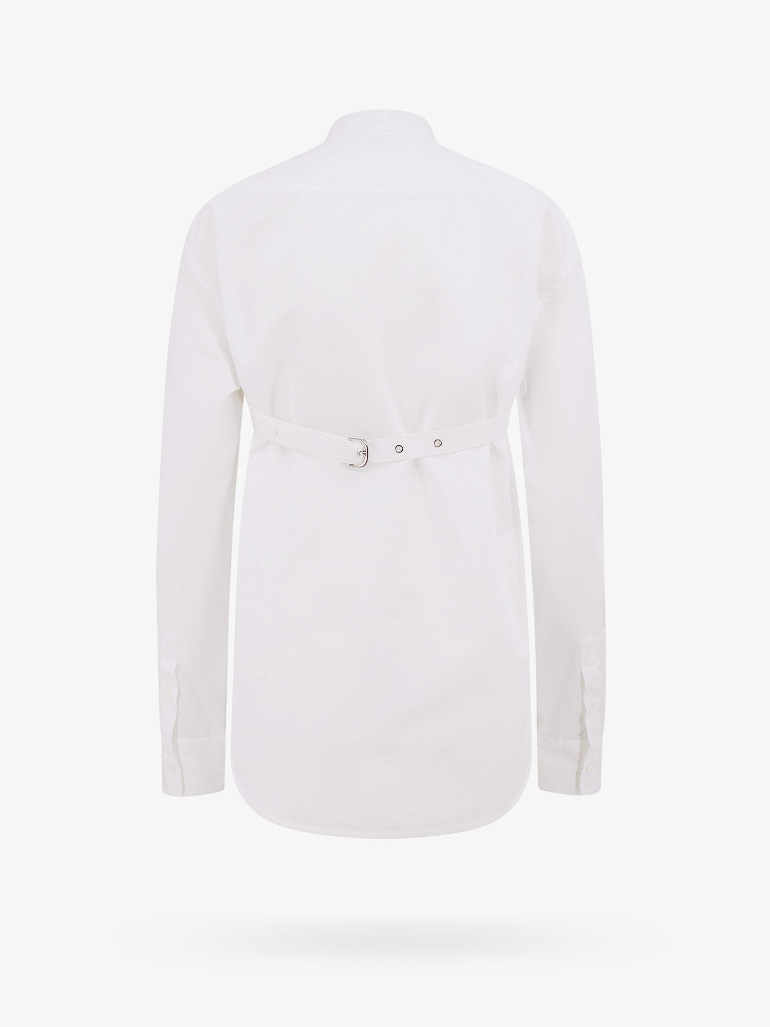 Cotton Shirt With Straps And Metal Buckle - 2