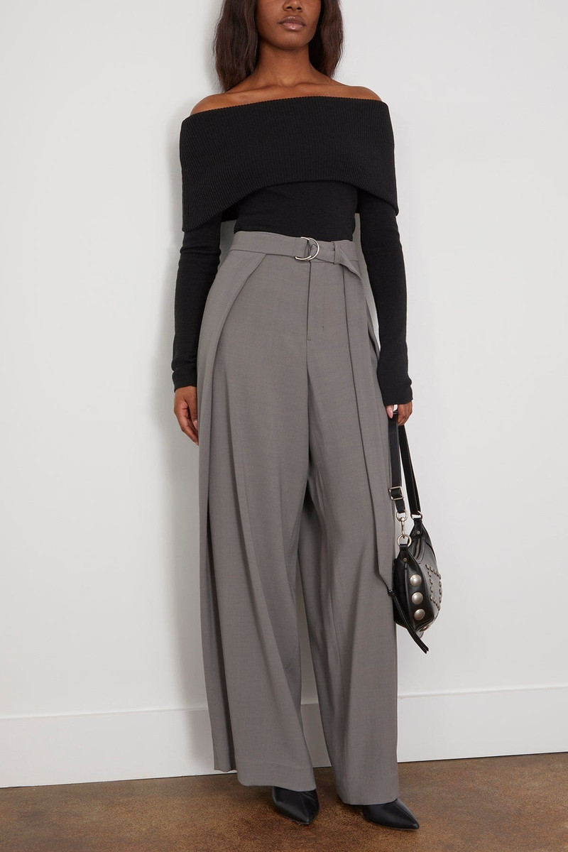 LA COLLECTION Cora Knitted Top in Black outlook