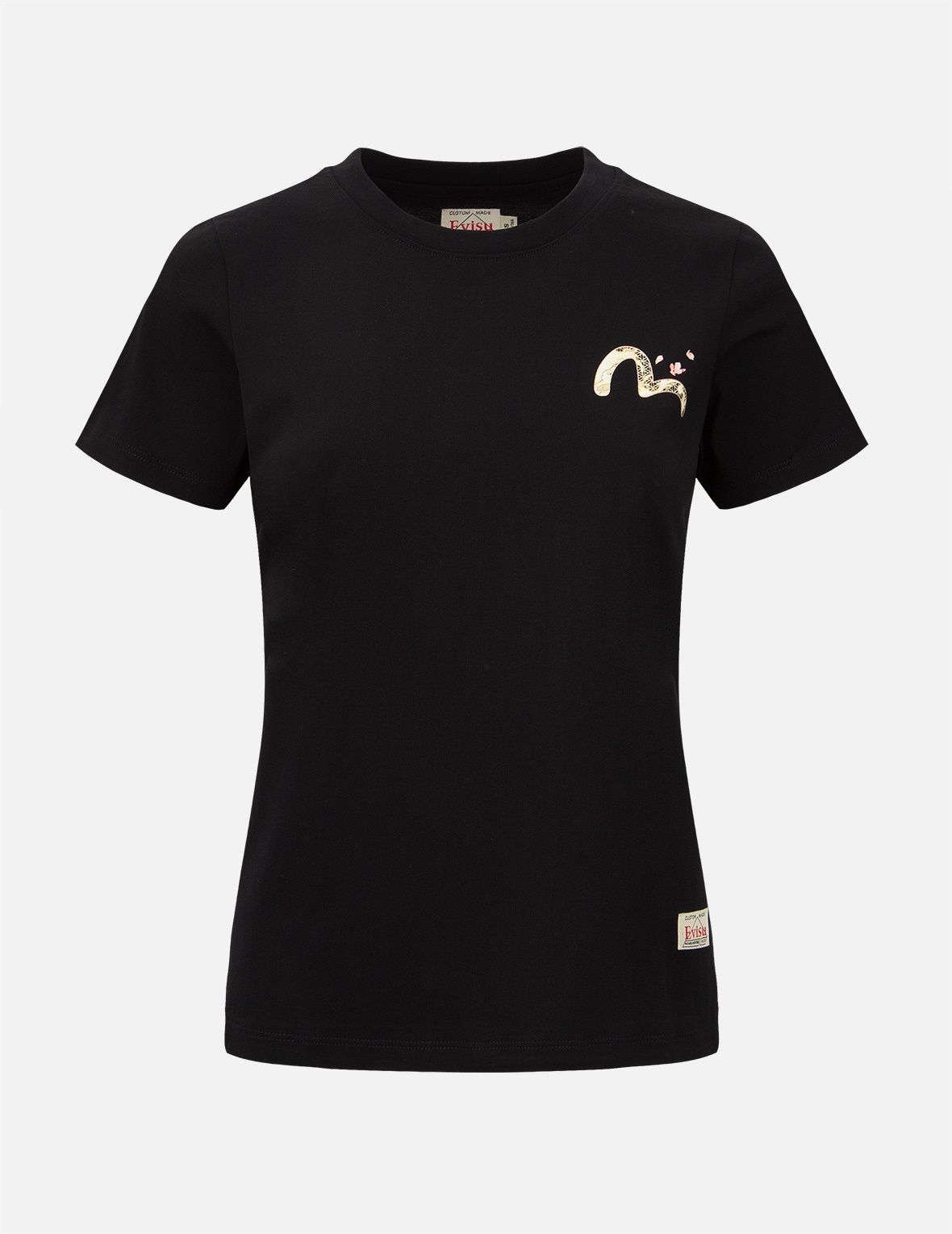 WAVE-PATTERN KAMON PRINT T-SHIRT - 2