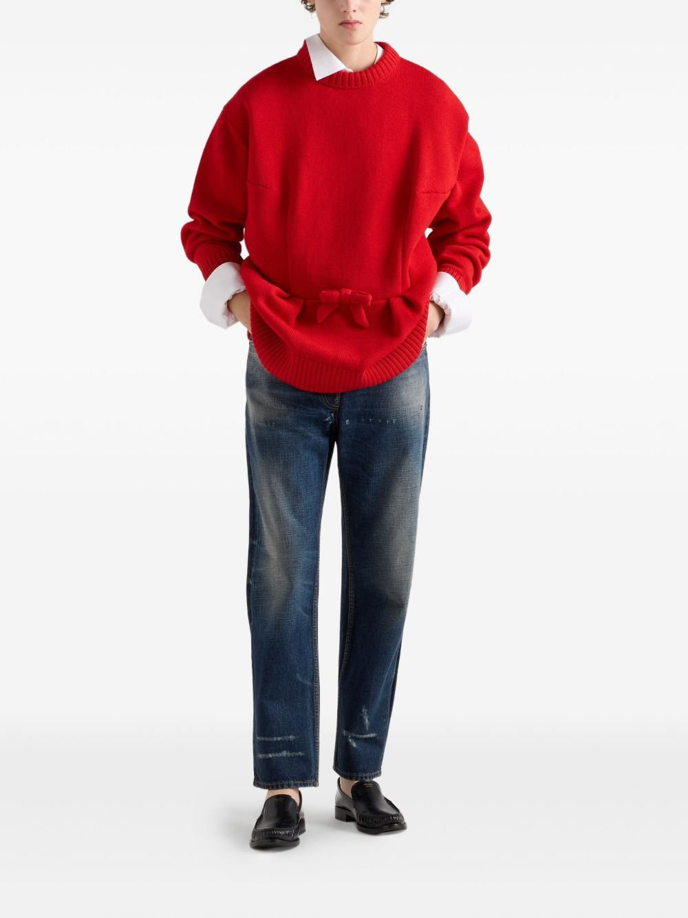 Prada Women Wool Crewneck Sweater - 3