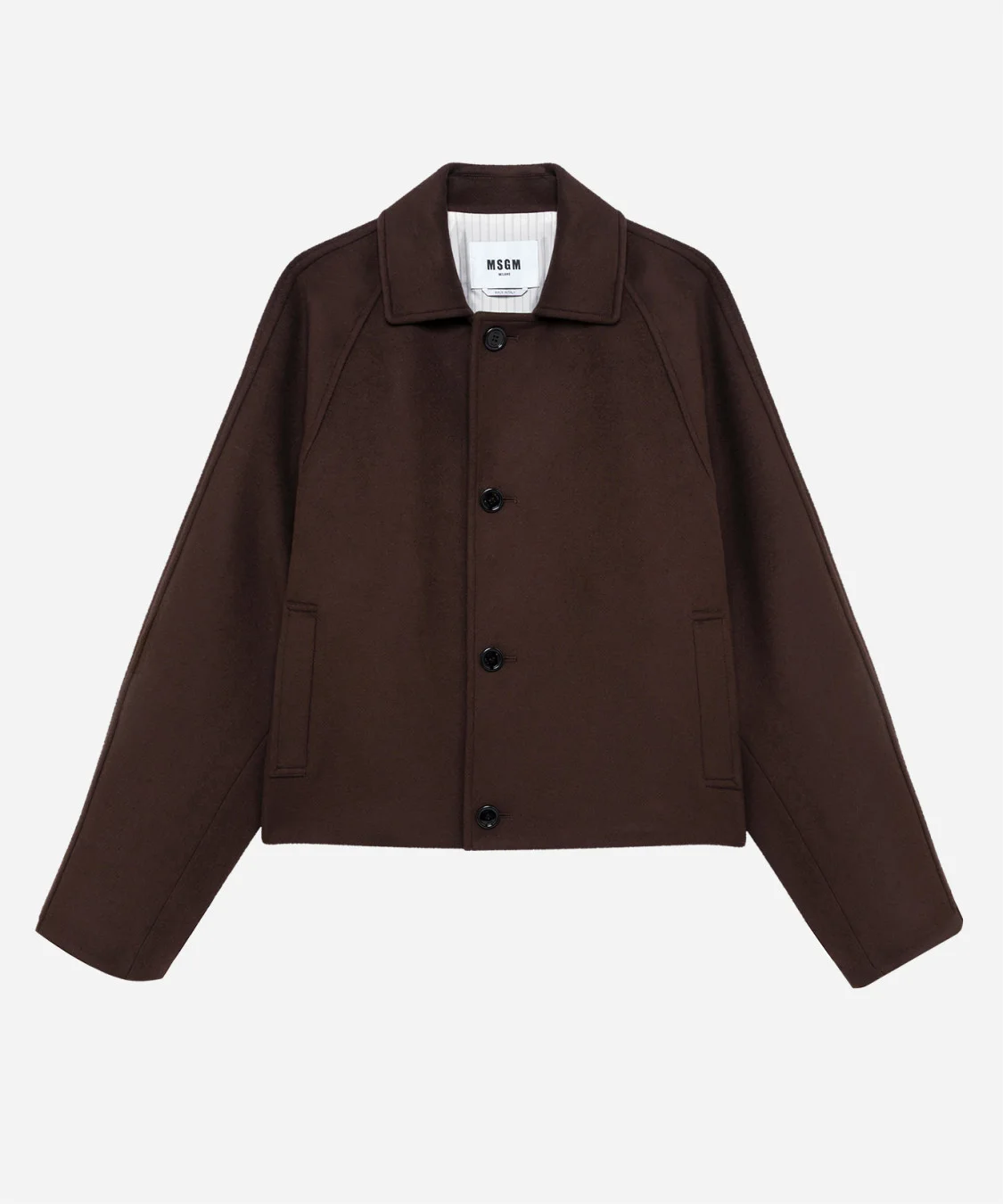 Single-breasted wool blend jacket - 1