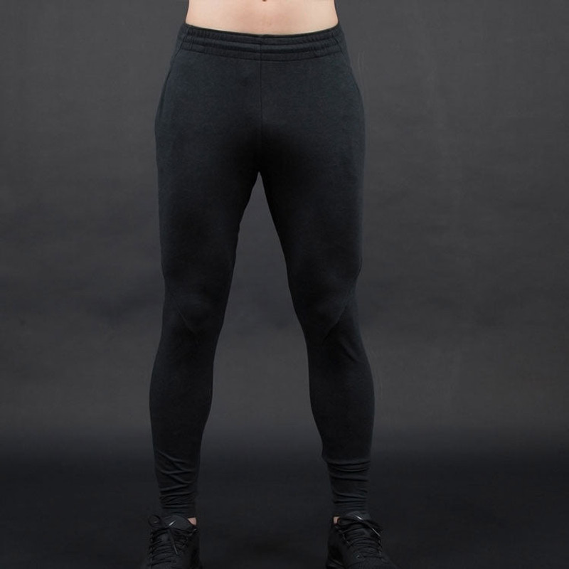 Jordan Men's Air Jordan Solid Color Elastic Waistband Slim Fit Sports Pants/Trousers/Joggers Black 861554-0 outlook