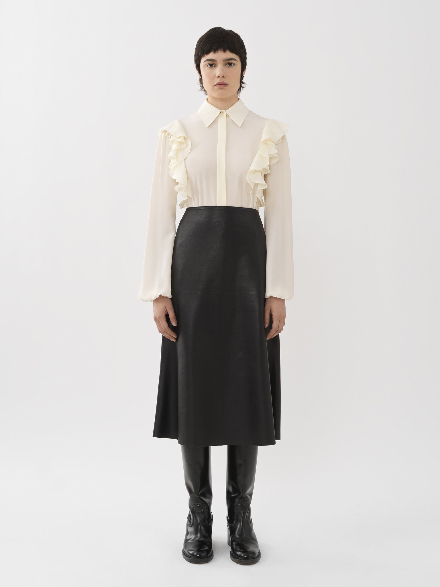 RUFFLED BLOUSE - 4