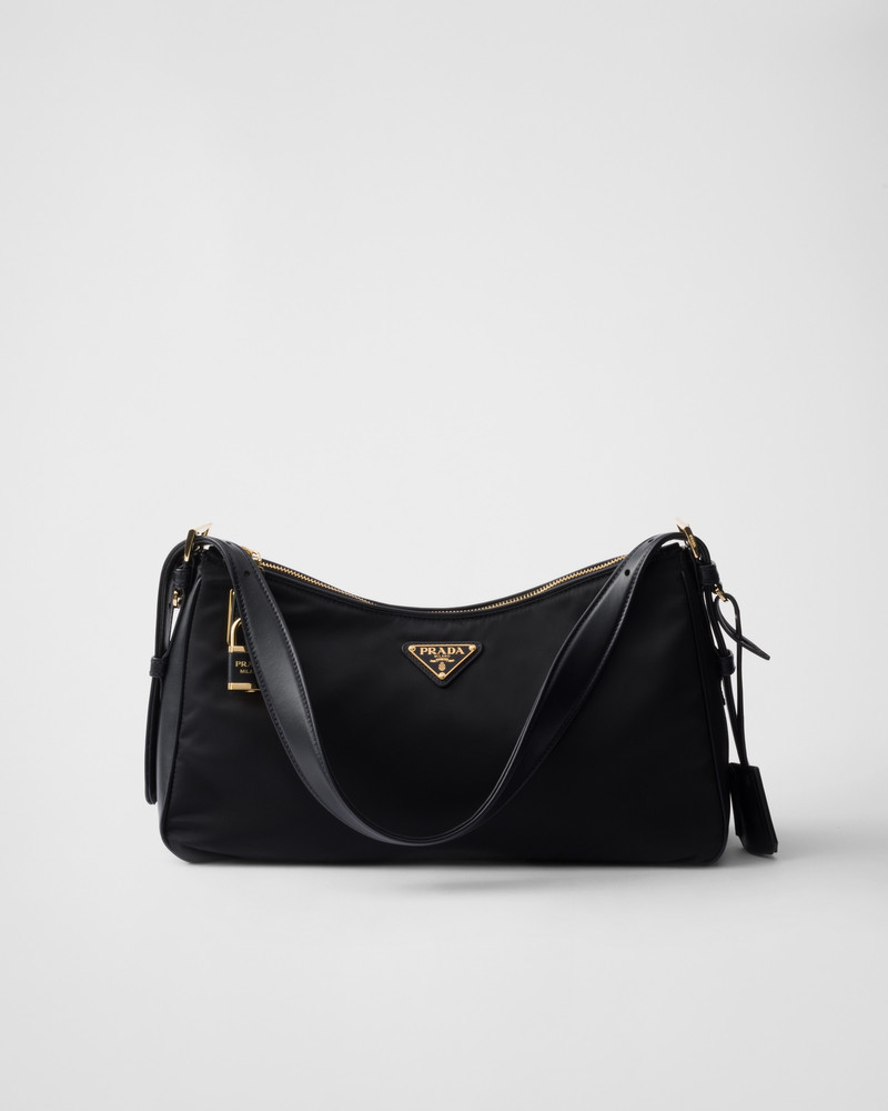 Prada Aimée large Re-Nylon and leather shoulder bag - 1