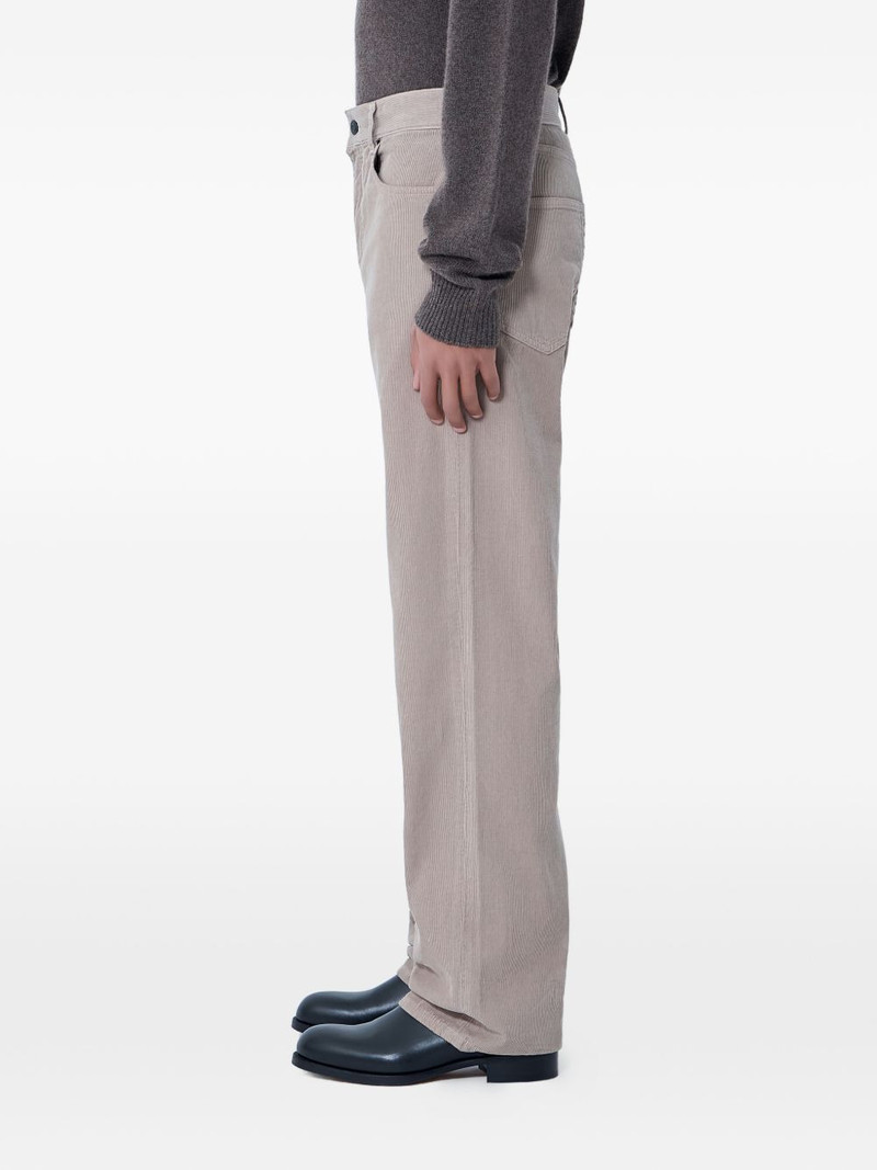 The Row corduroy mid-rise trousers outlook