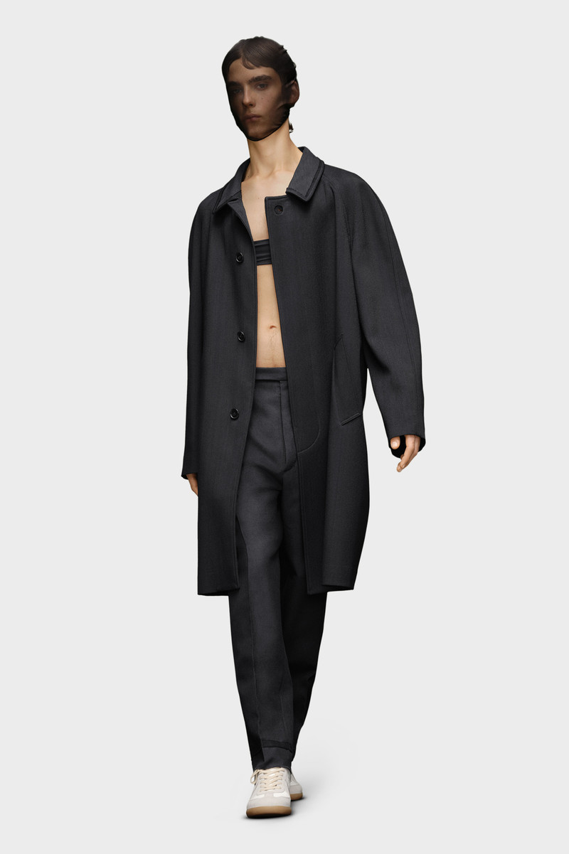 Maison Margiela Wool viscose coat outlook
