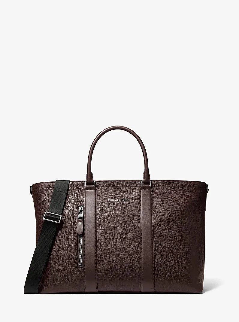 Hudson Pebbled Leather Tote Bag - 1