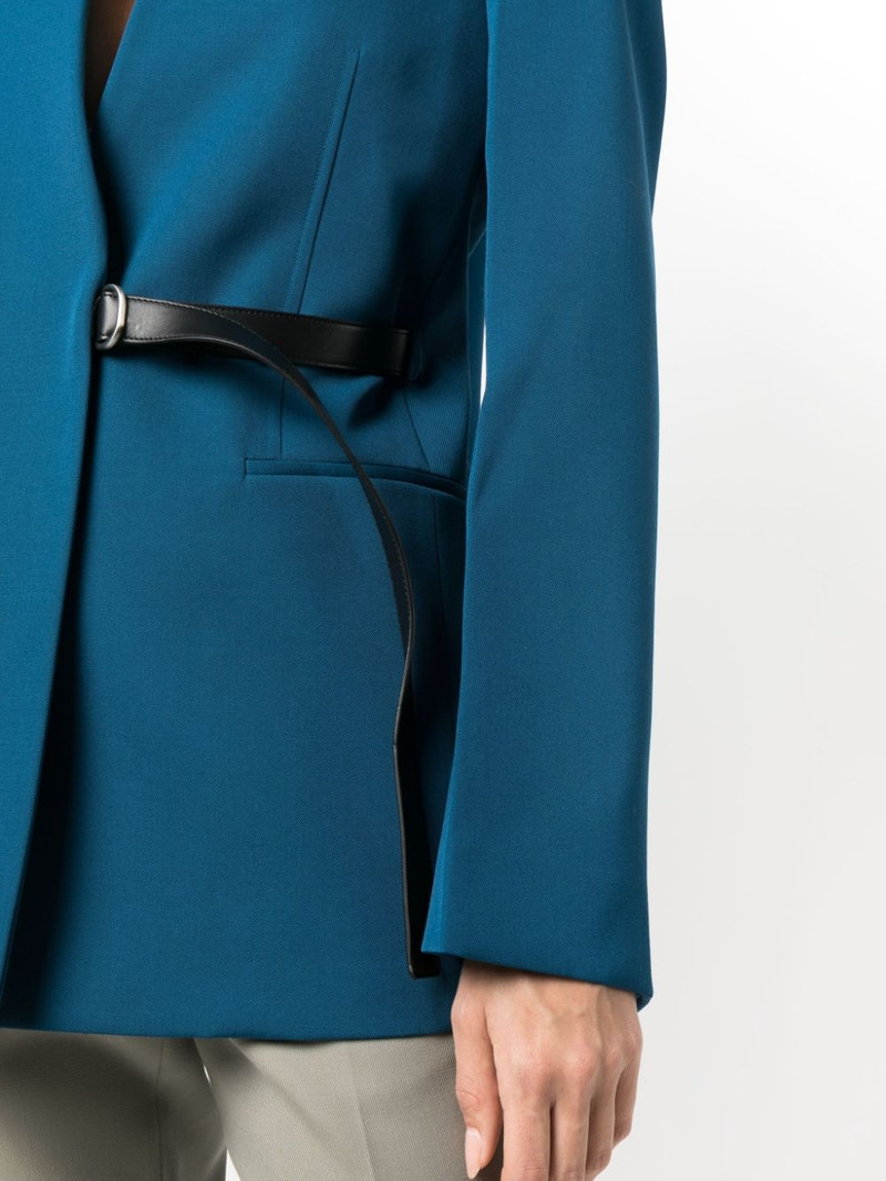 tailored belted single-breasted blazer 5