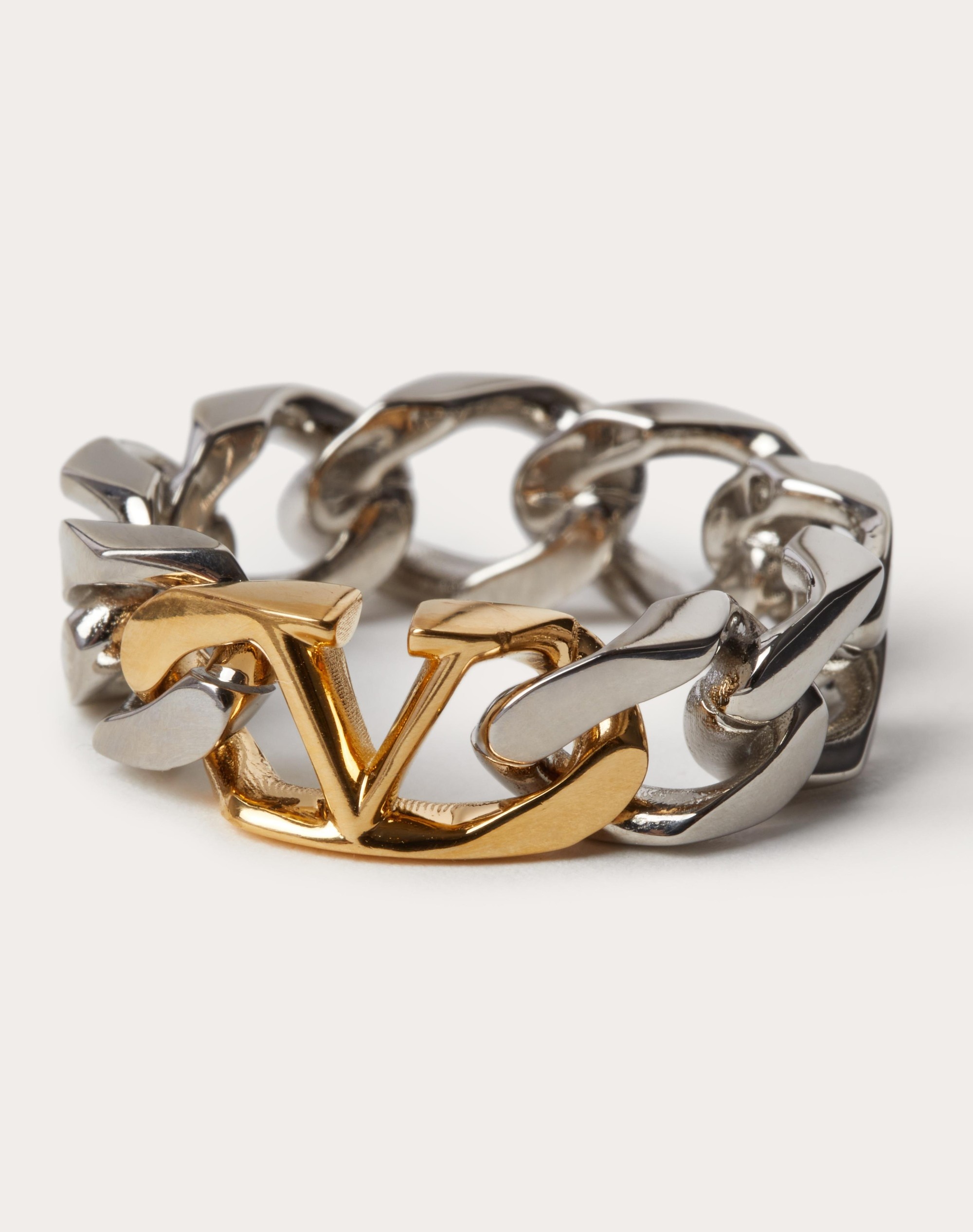 VLOGO CHAIN METAL RING - 2