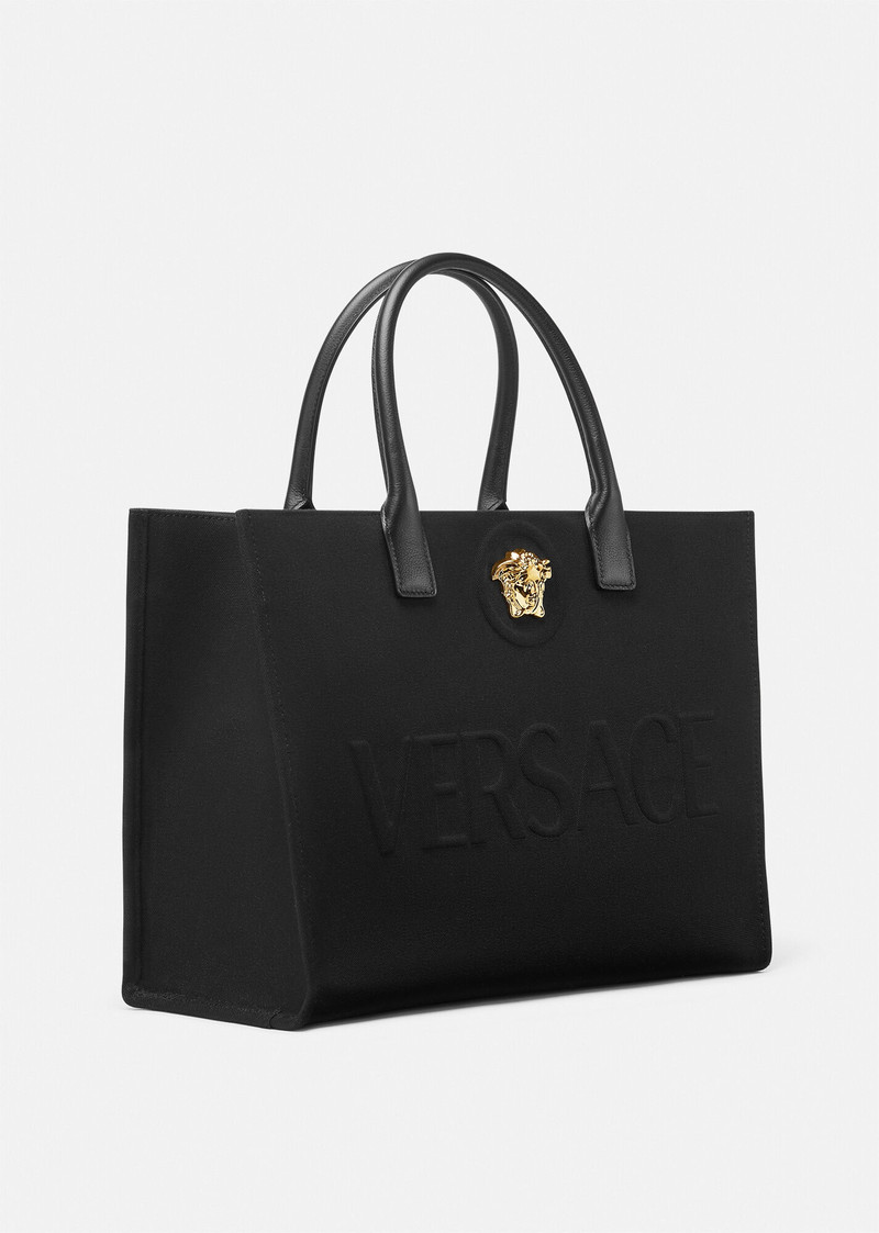 VERSACE La Medusa Canvas Large Tote Bag outlook