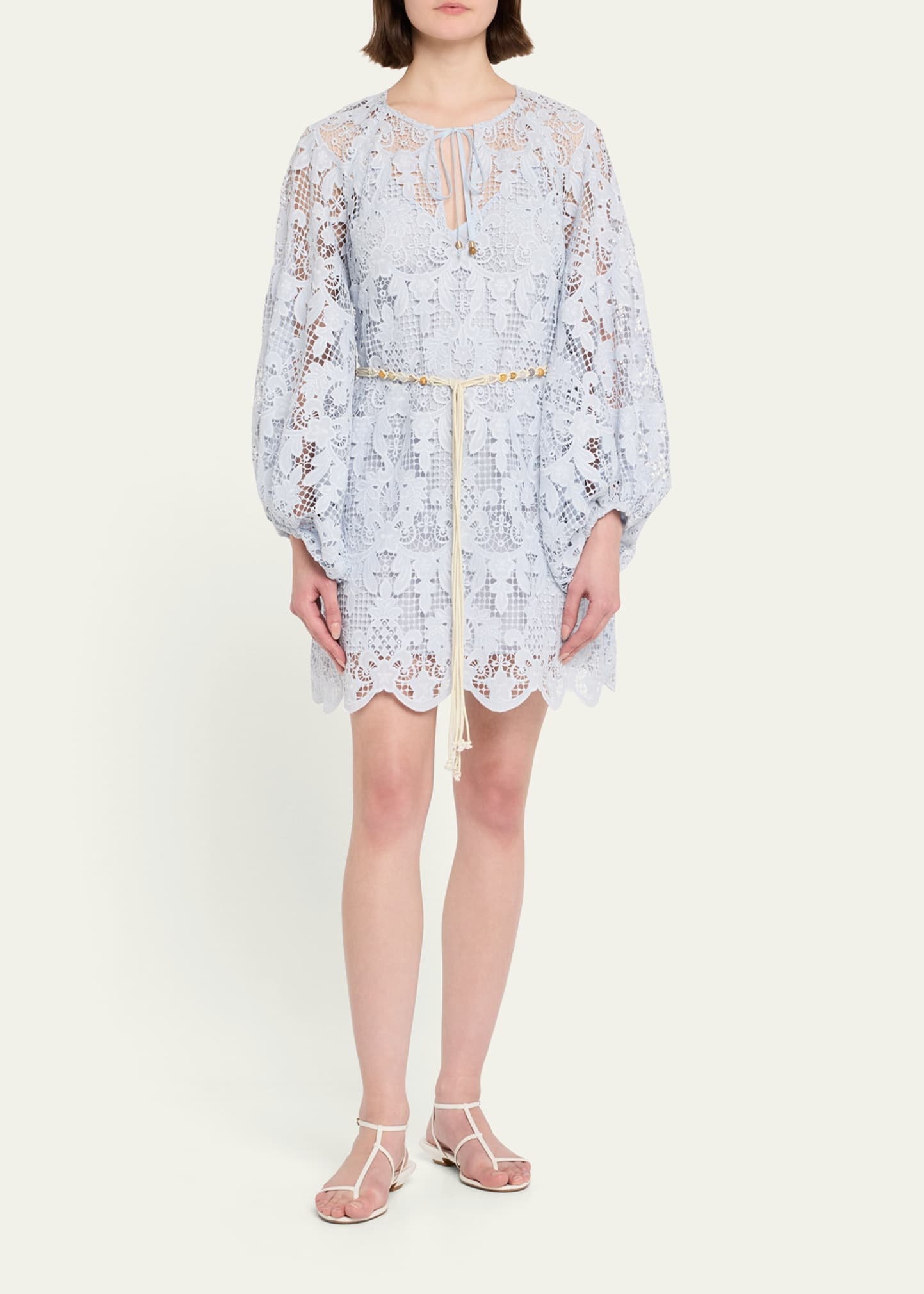 Coco Lace Tunic Mini Dress - 2