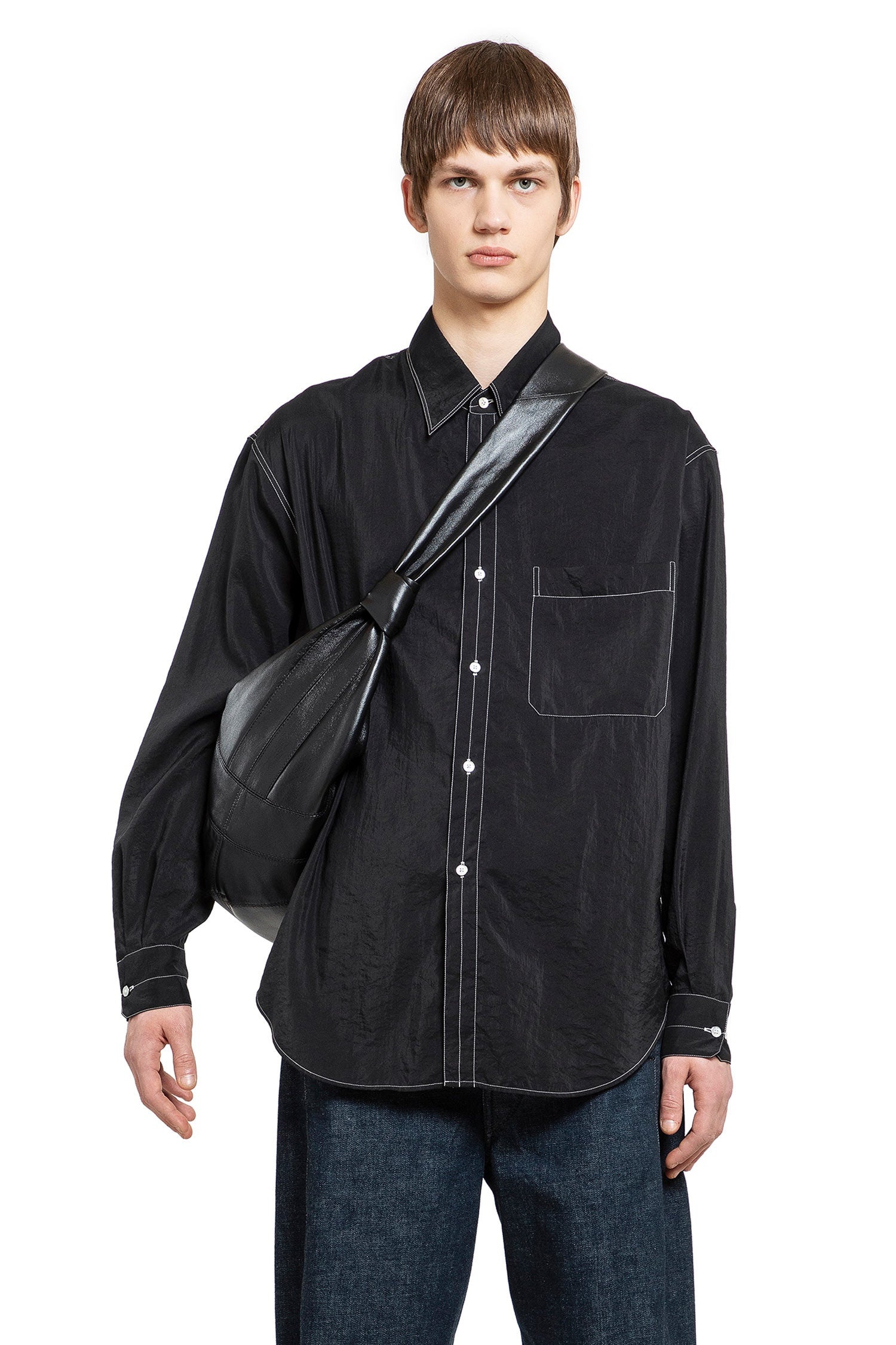 Lemaire Easy-Shirt-With-Contrast-Topstiching | antonioli