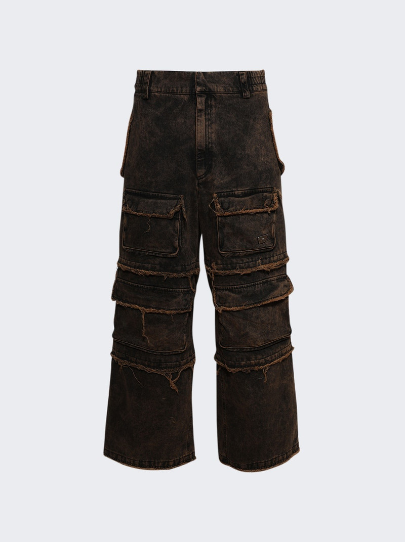Ibiza Oversize Cargo Trousers Acid Black - 1