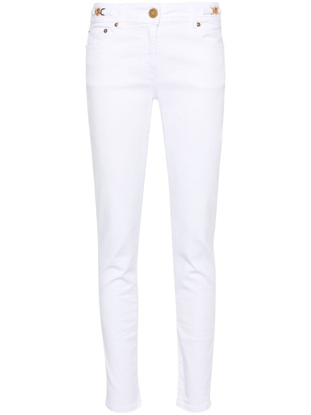 Medusa-plaque skinny-leg jeans - 1