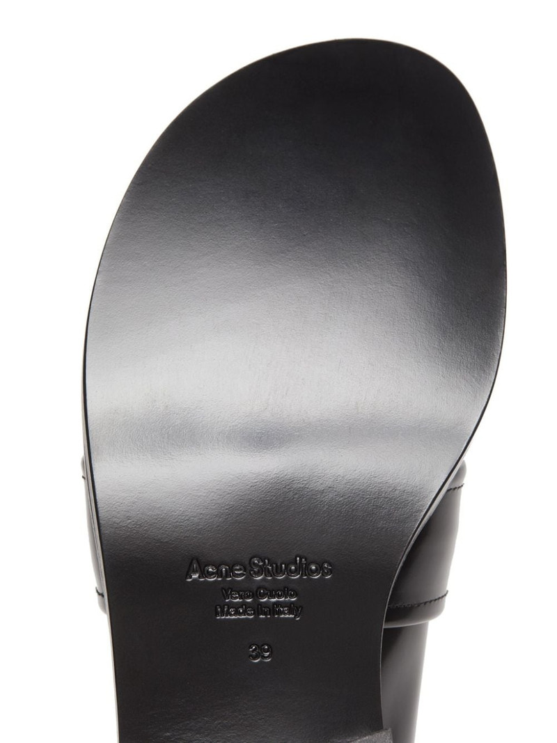 30mm brushed leather loafers 5