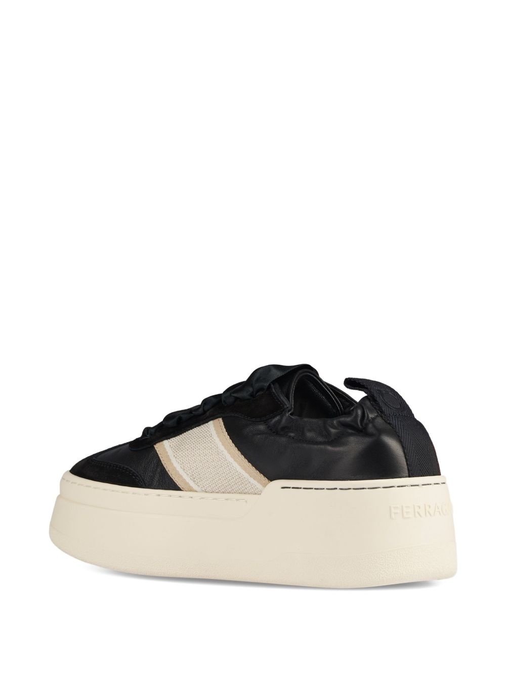 platform lace-up sneakers - 3