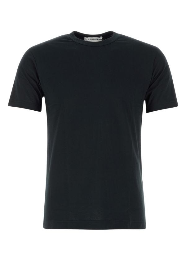 Black cotton t-shirt - 1