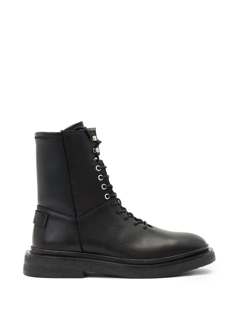 Escher lace-up zip combat boots 1