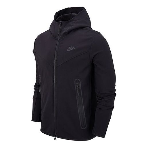 Men's Nike Training Sports Hooded Jacket Black CU4480-010 - 1