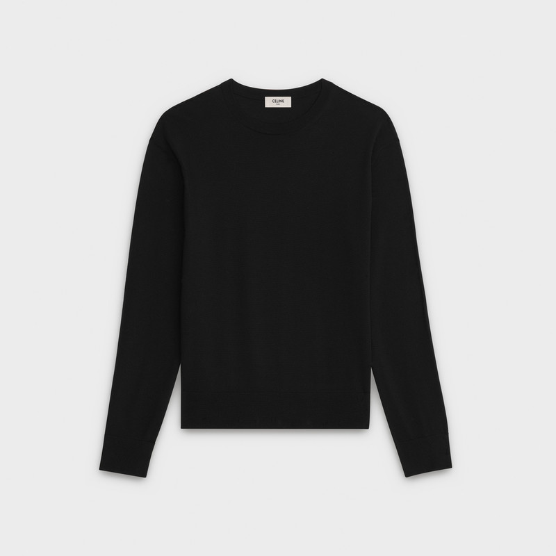 CREW NECK SWEATER IN MERINO WOOL 1