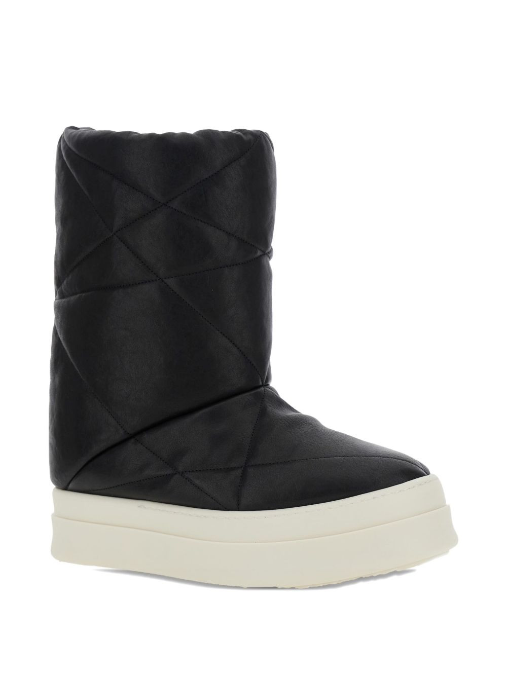 quilted leather boots - 2