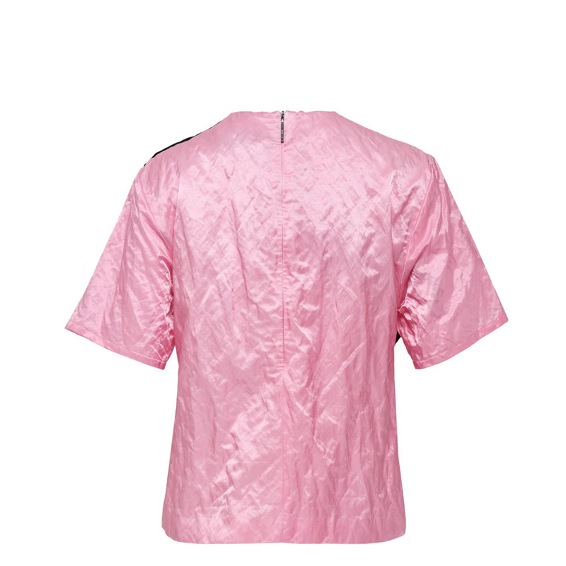 MSGM Blusa Diagonal Ribbon Detail Top outlook