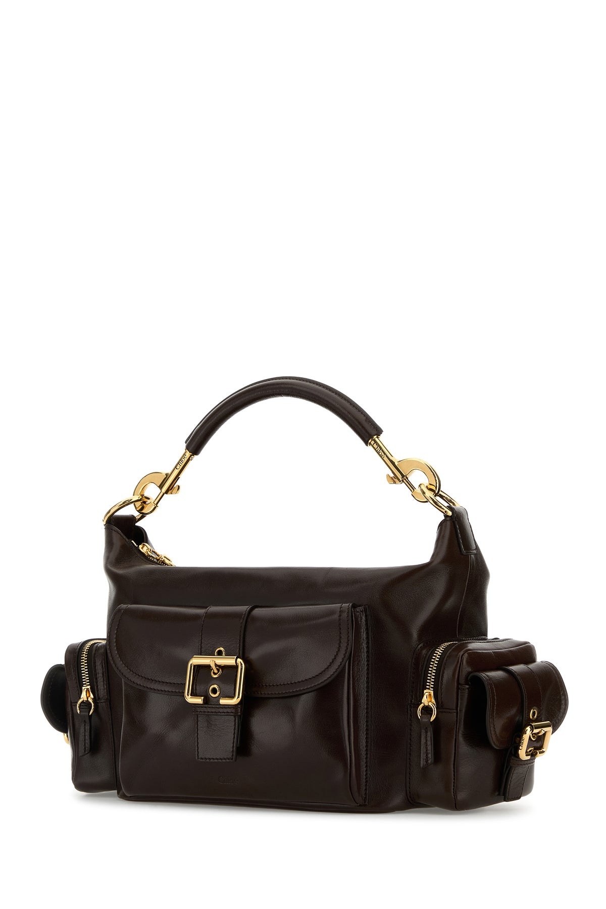 Chocolate leather Camera Bag handbag - 2
