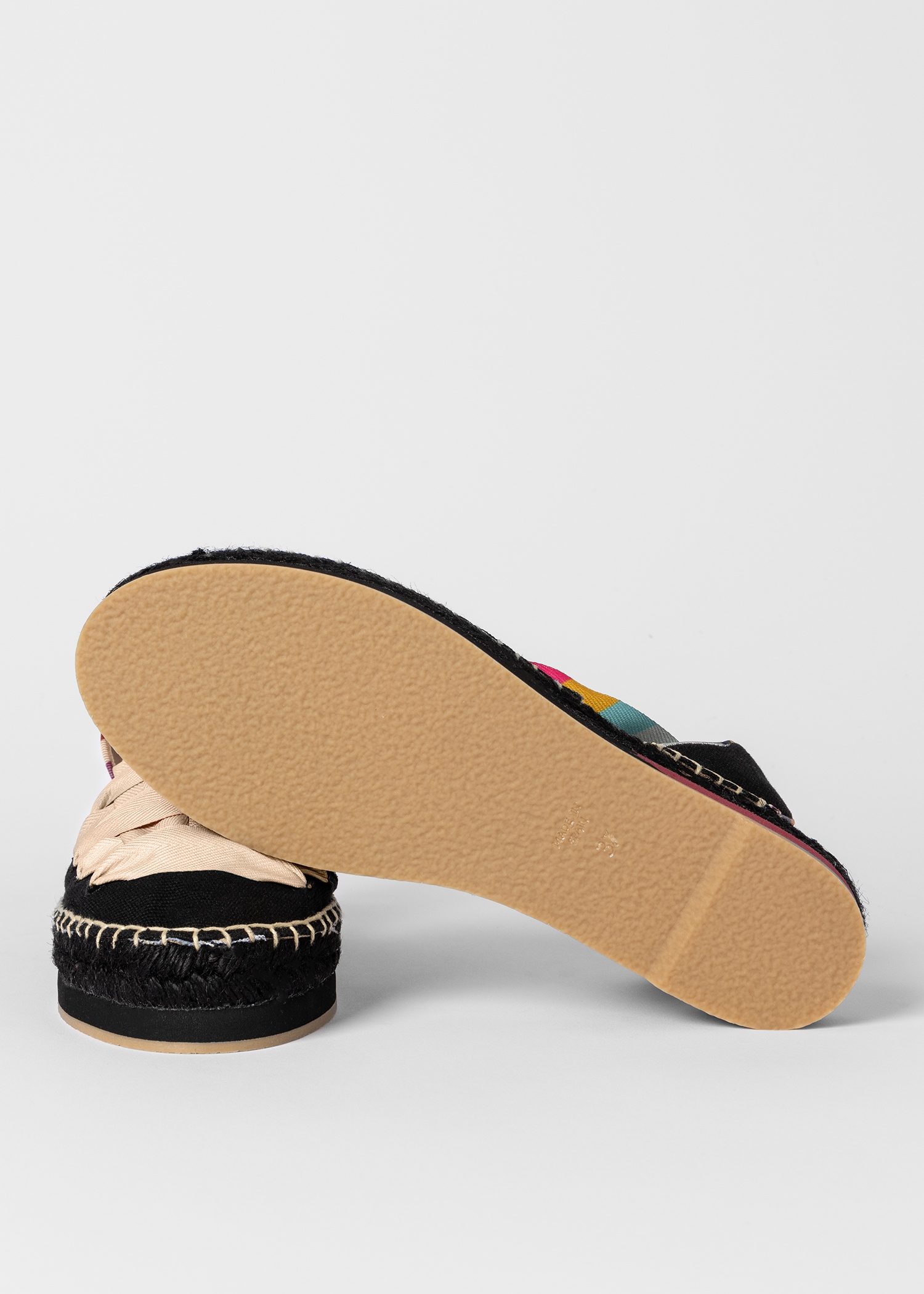 Women's Black 'Hickory' Tie Espadrilles - 4