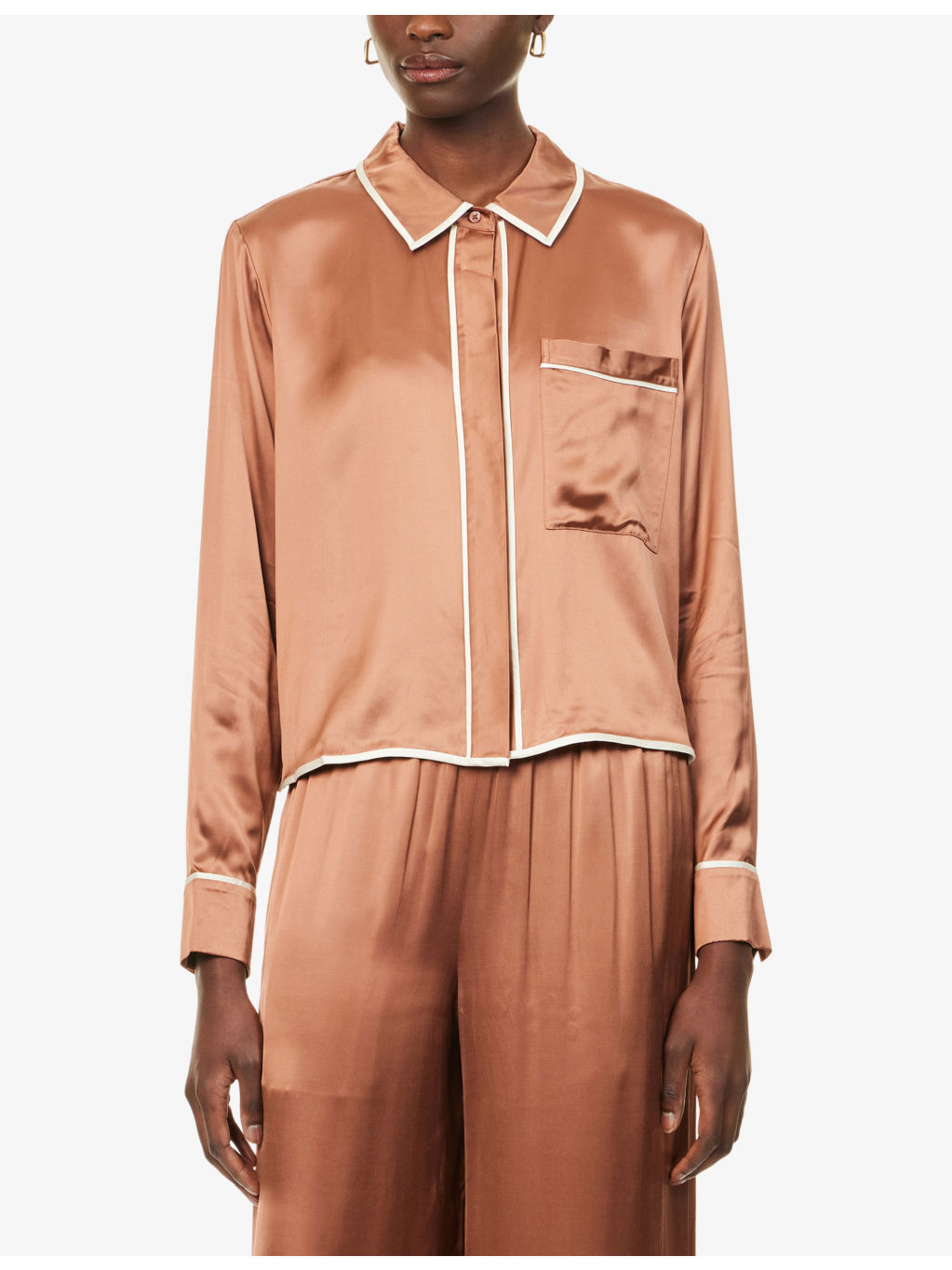 Sleepover Long-Sleeves Woven Pyjama Top - 3