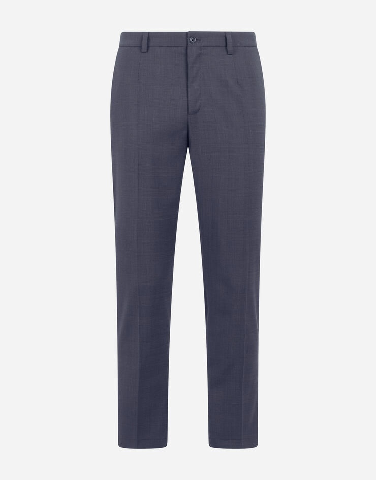 Stretch wool glen plaid pants - 3