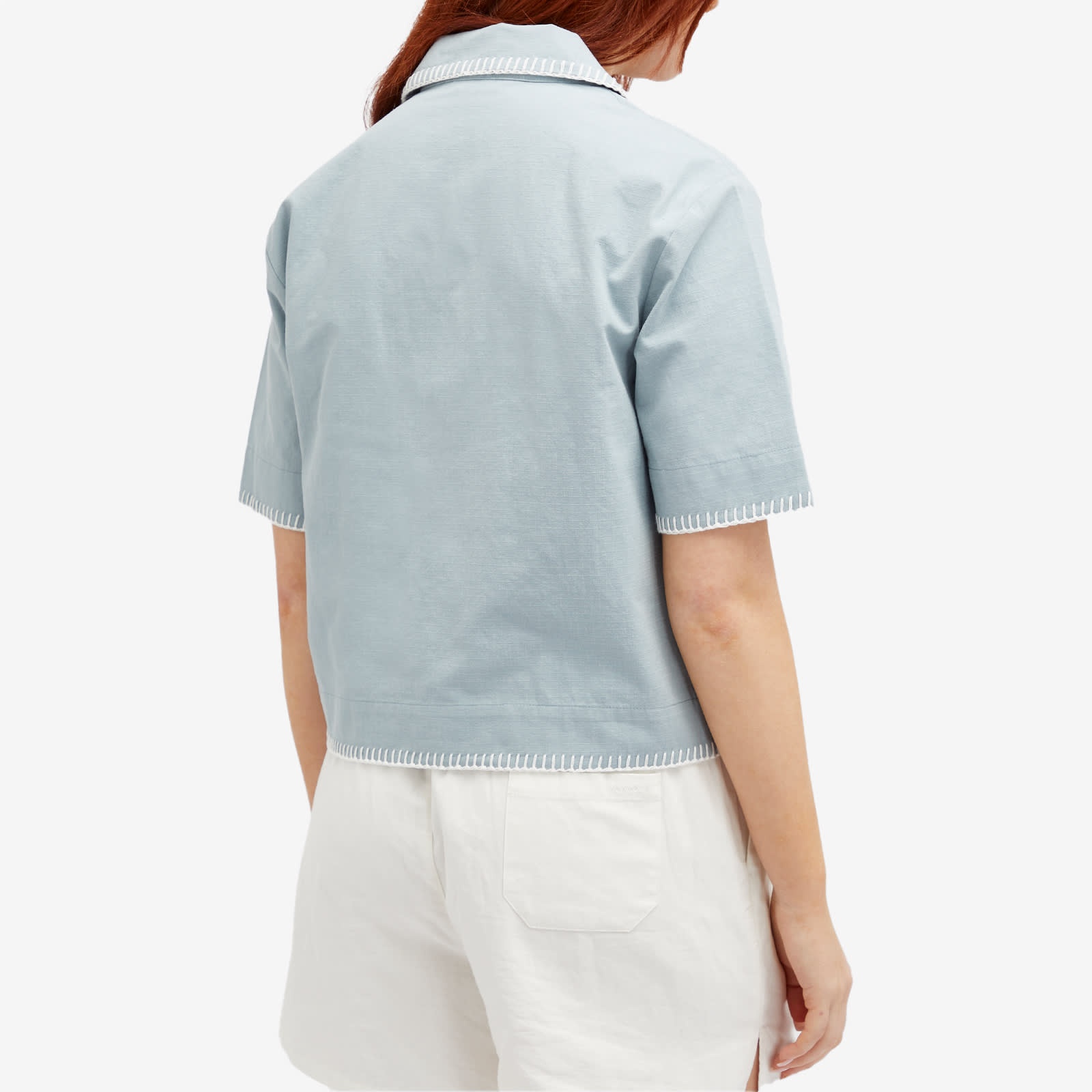 Holzweiler Gorti Cropped Embroidered Shirt - 3