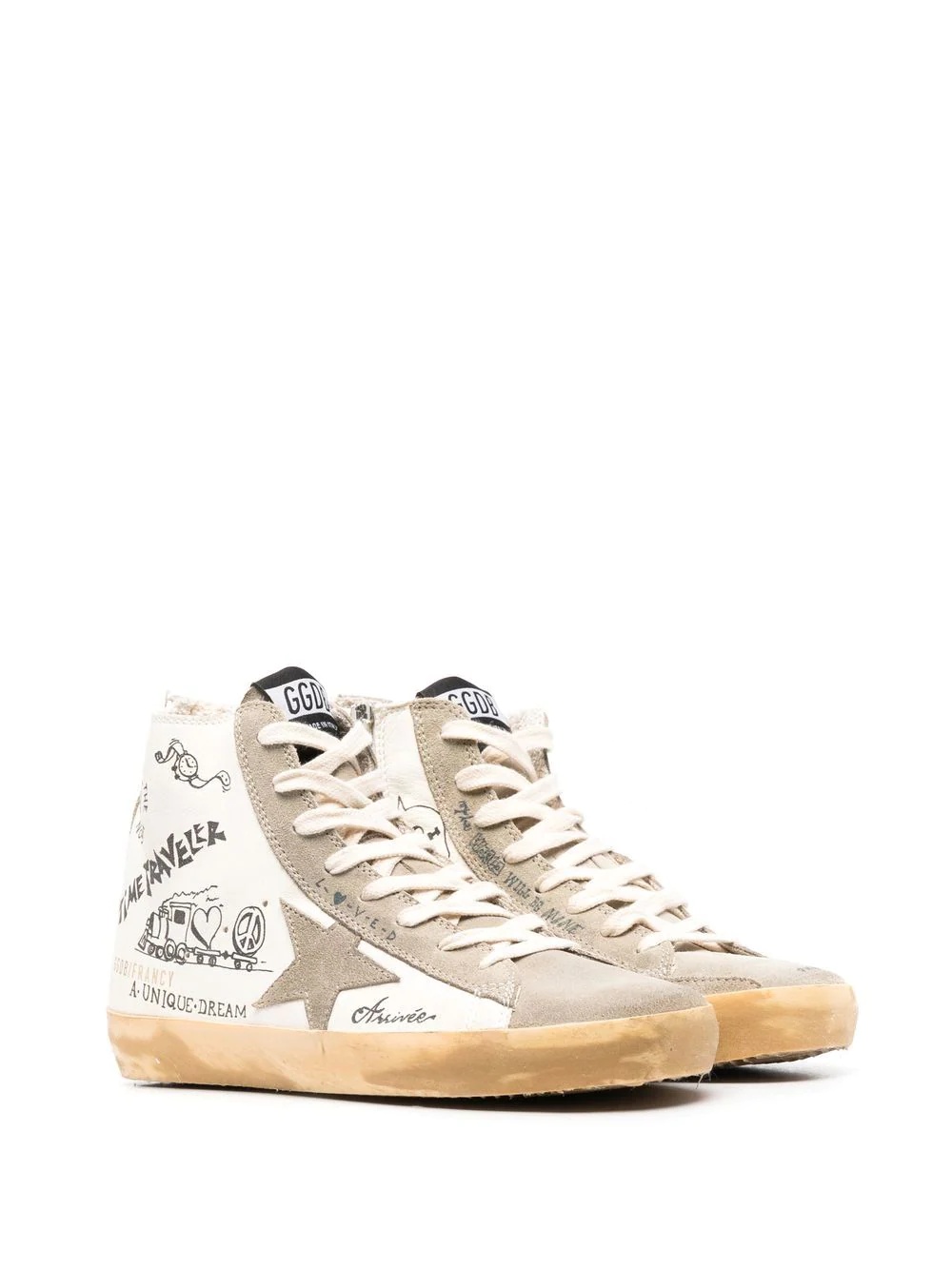 Francy Journey-print high-top sneakers - 2