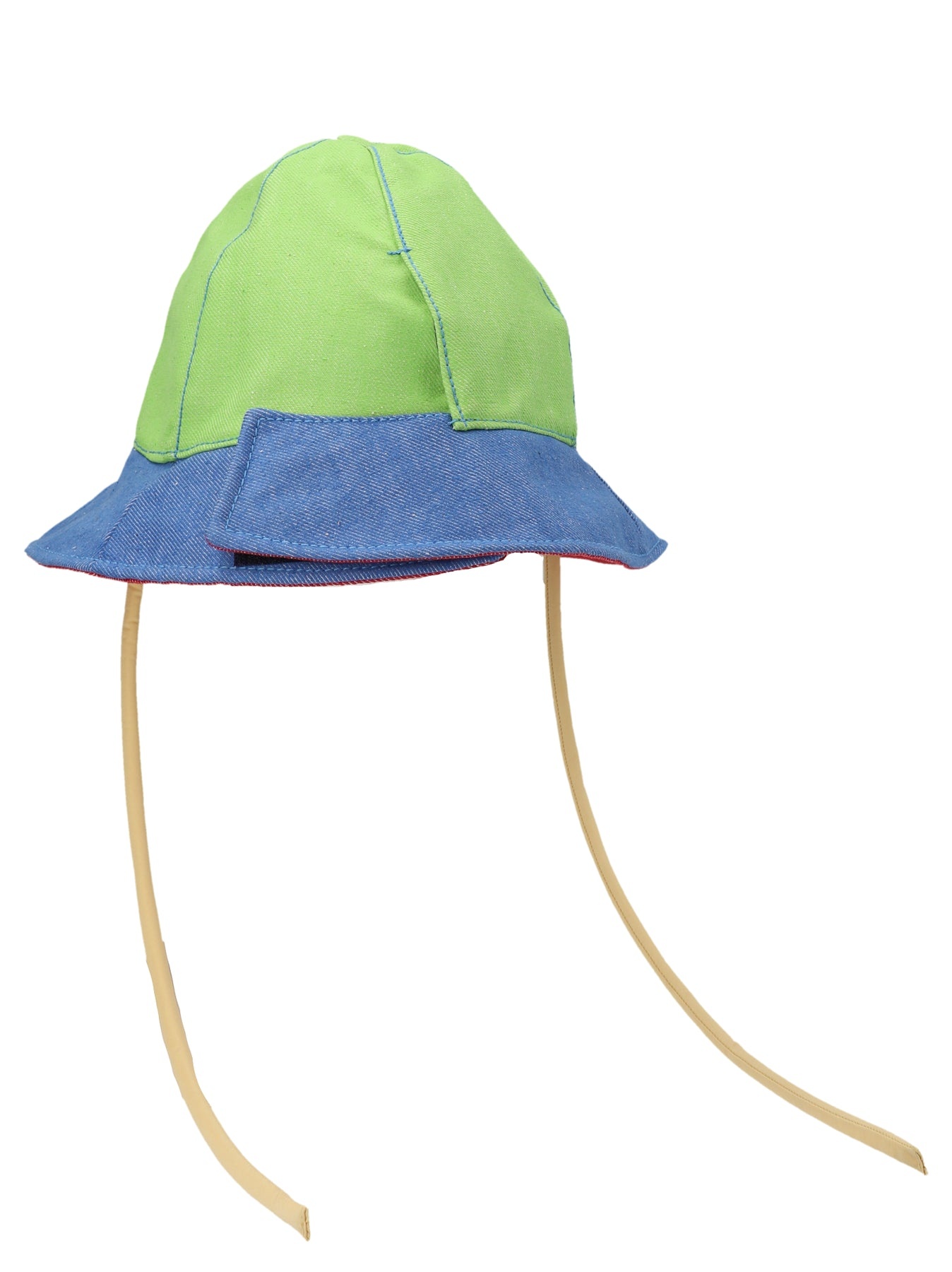 Multicolor denim bucket hat - 2