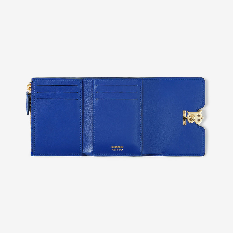 Burberry Embossed Leather TB Compact Wallet outlook