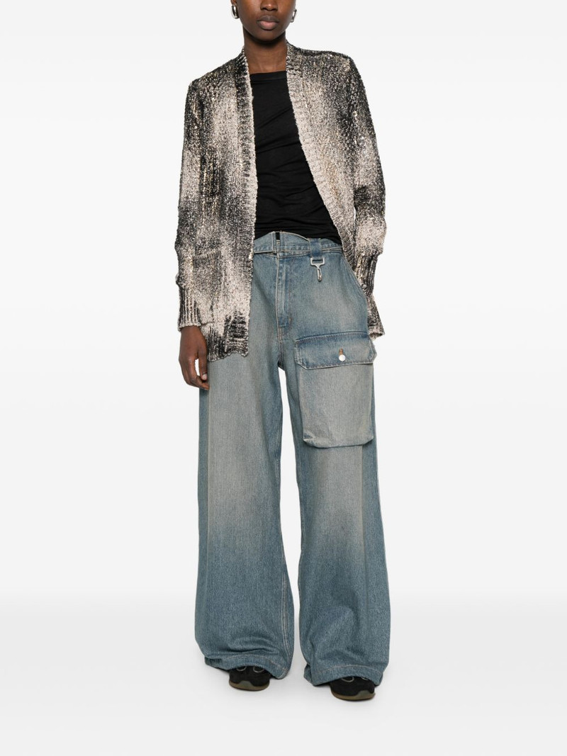 Avant Toi sequin pocket cardigan outlook