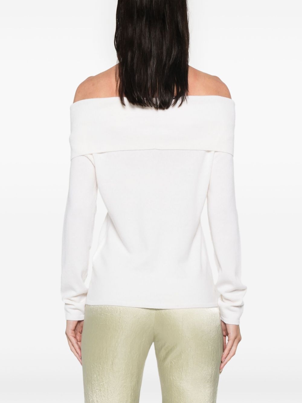 off-shoulder sweater - 4