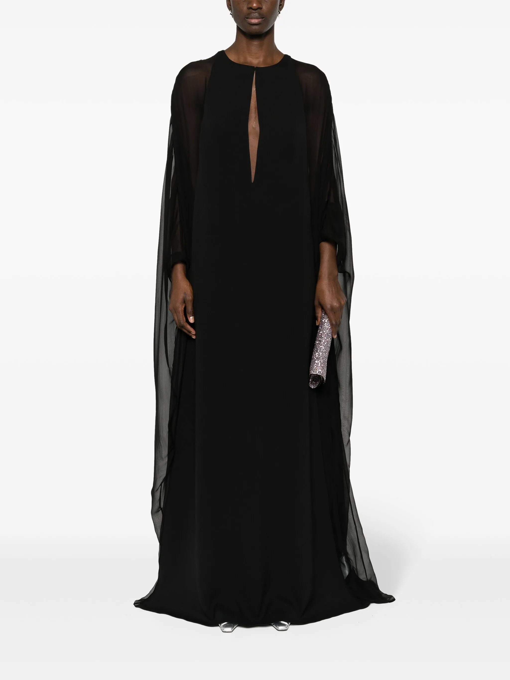 Semi-sheer-panelled Maxi Dress - 5